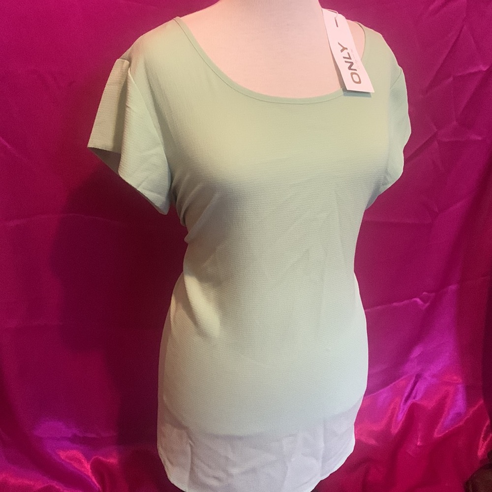 NWT by Only: size 40, light green light weight top
